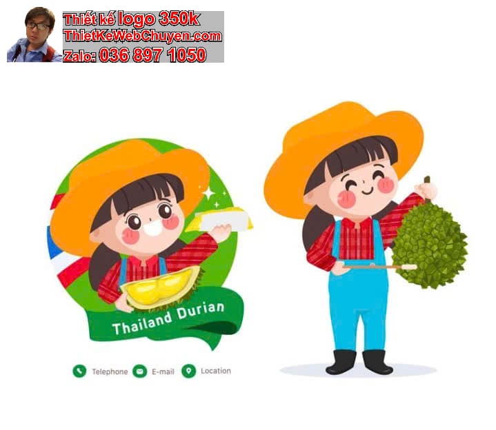 nhân vật chibi tóc dài uống sinh tố