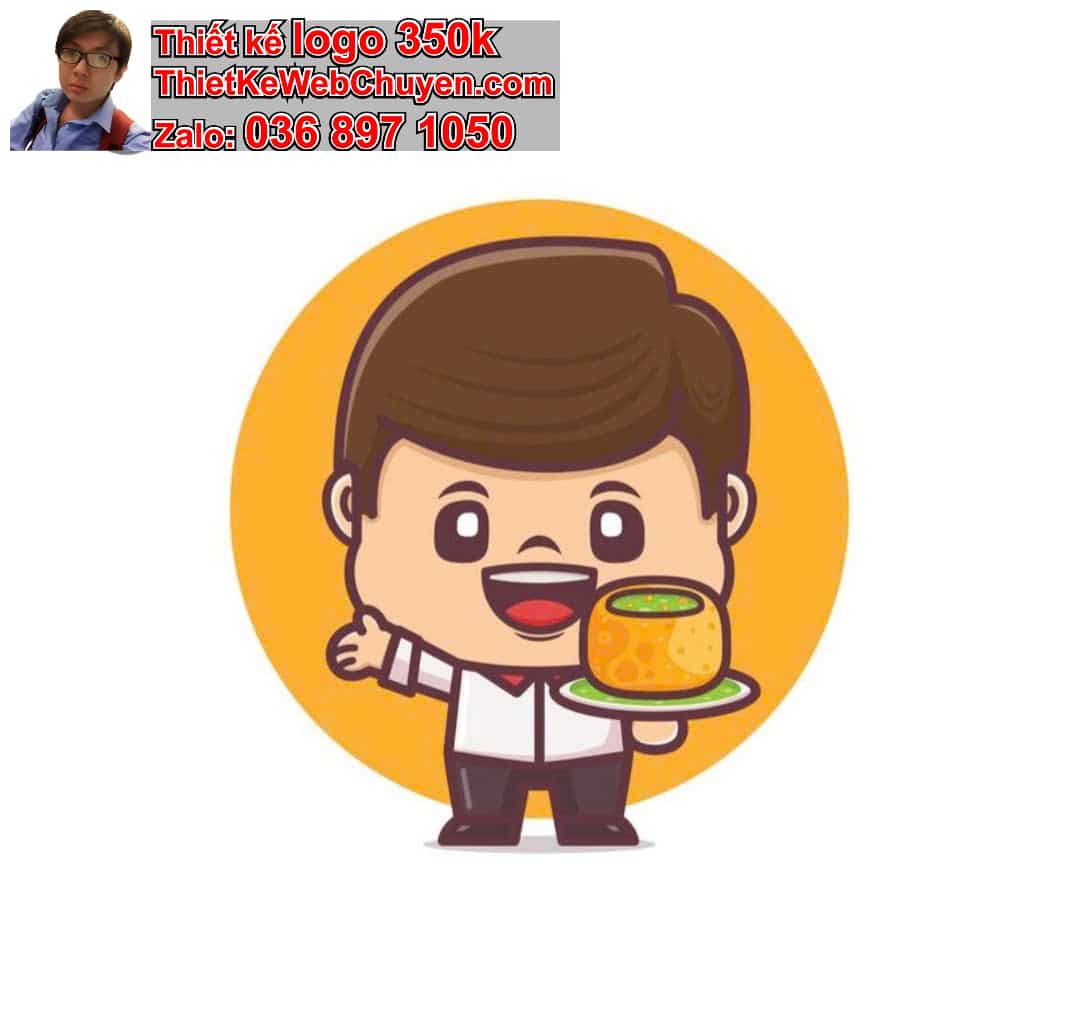 Nhân vật chibi tóc xoăn ăn uống trong công viên