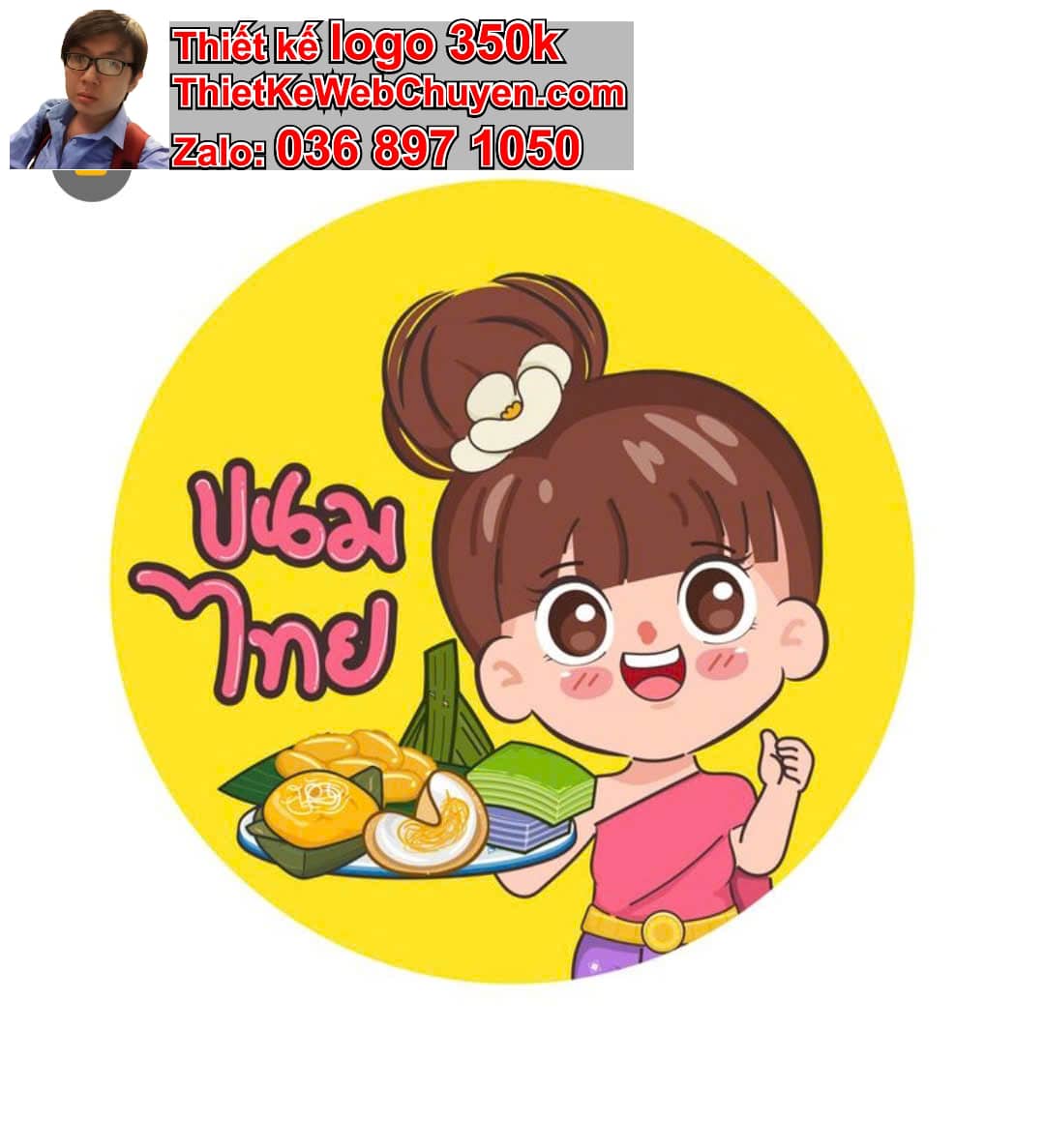 Nhân vật chibi tóc xoăn ăn uống trong công viên