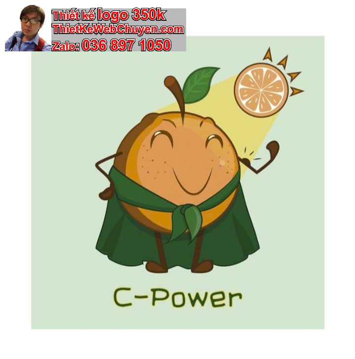 Nhân vật chibi tóc xoăn uống nước cam