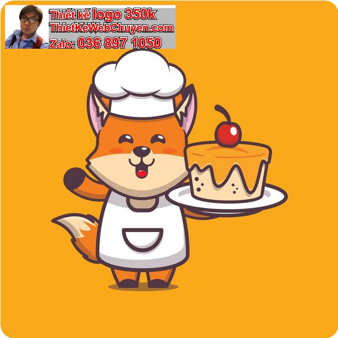 Thiết kế linh vật cửa hàng bánh ngọt