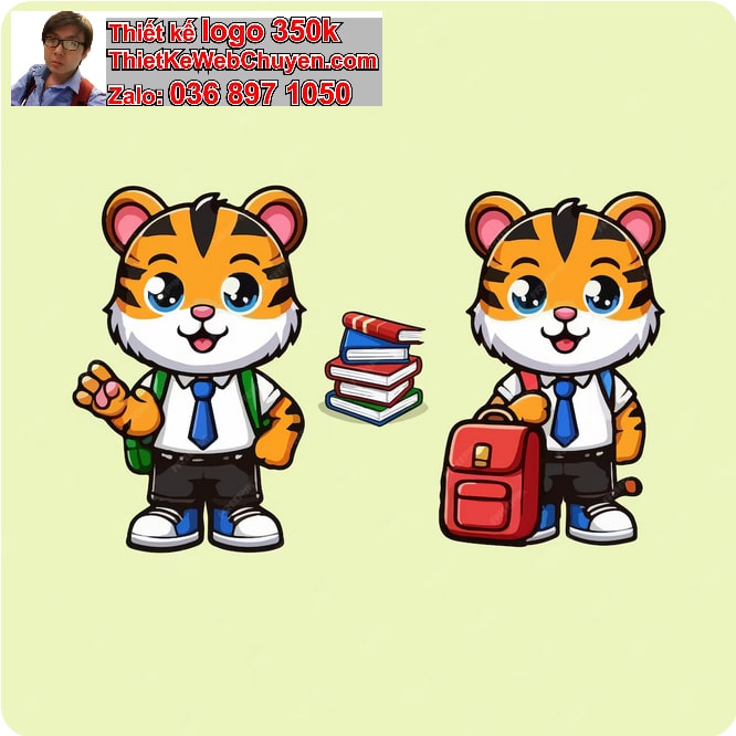 Thiết kế linh vật trường tiểu học
