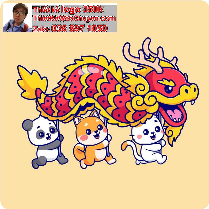 thiết kế linh vật tuổi Thìn