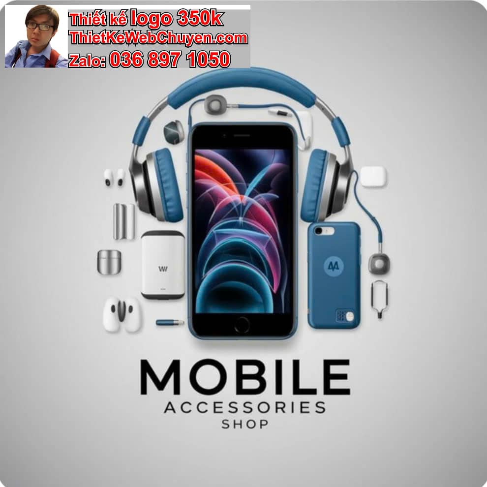 Thiết kế logo miễn phí bán phụ kiện điện thoại