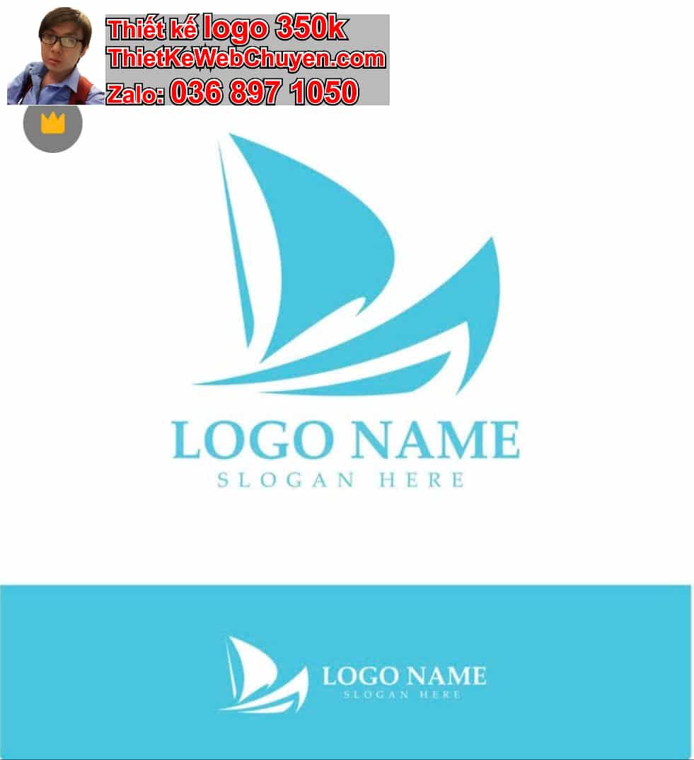 Thiết kế logo miễn phí cánh buồm 