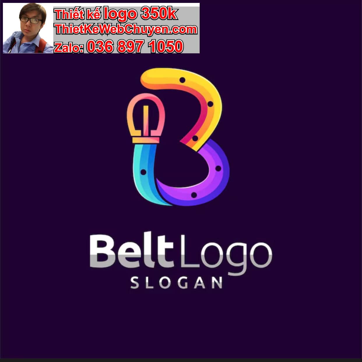 Thiết kế logo miễn phí chữ B cách điệu 