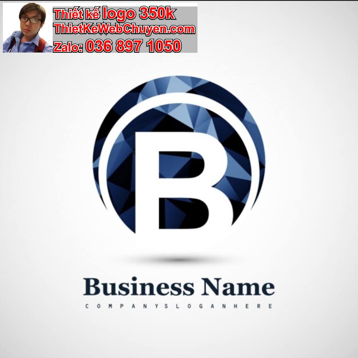 Thiết kế logo miễn phí chữ B cách điệu 