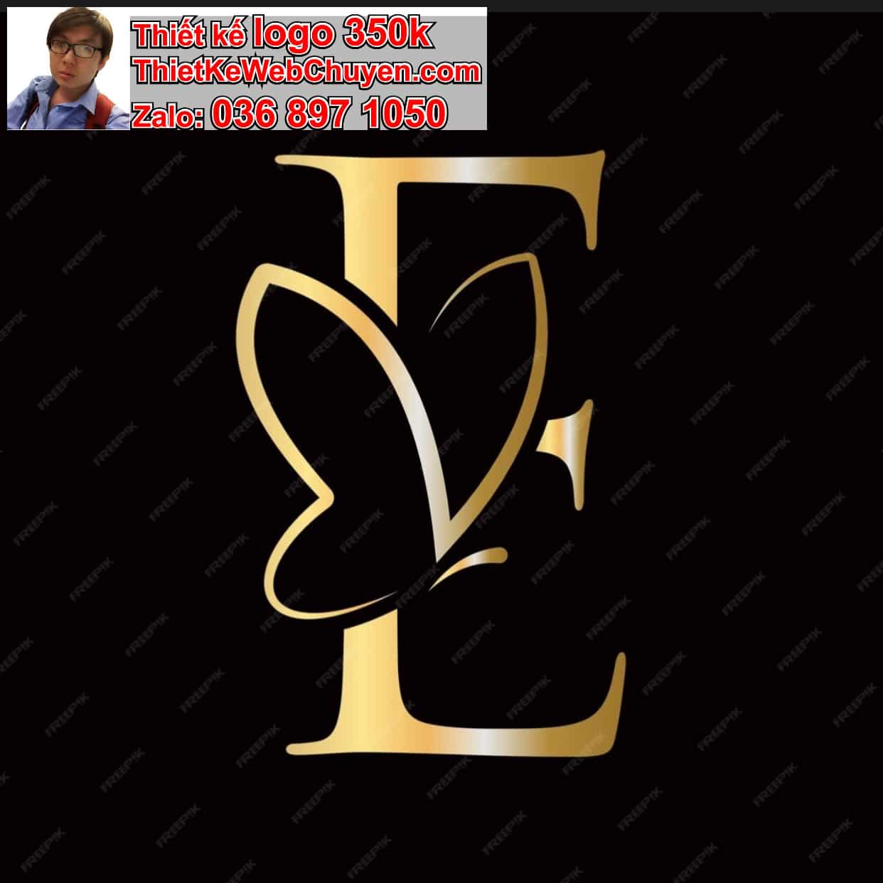 Thiết kế logo miễn phí chữ E cách điệu