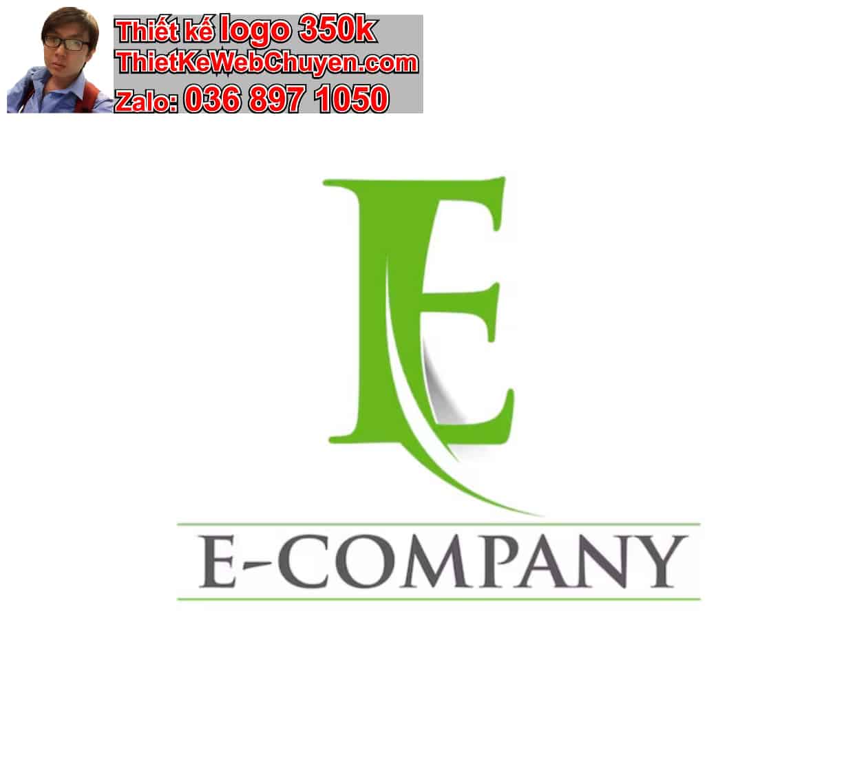 Thiết kế logo miễn phí chữ E cách điệu