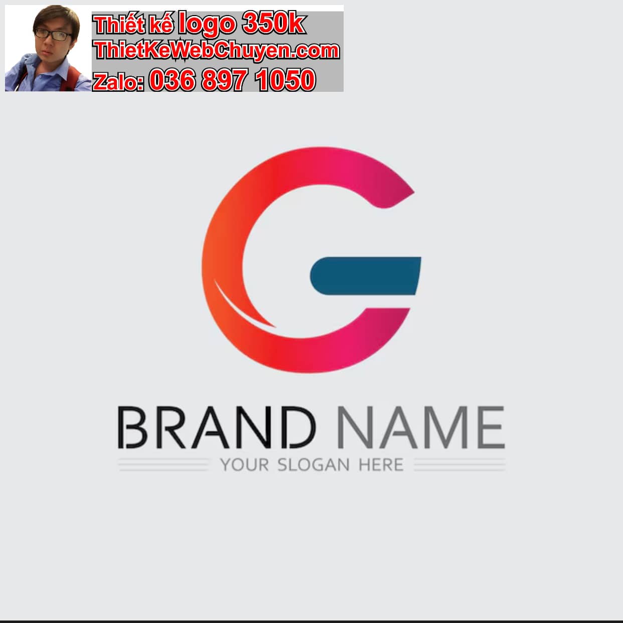Thiết kế logo miễn phí chữ G cách điệu 