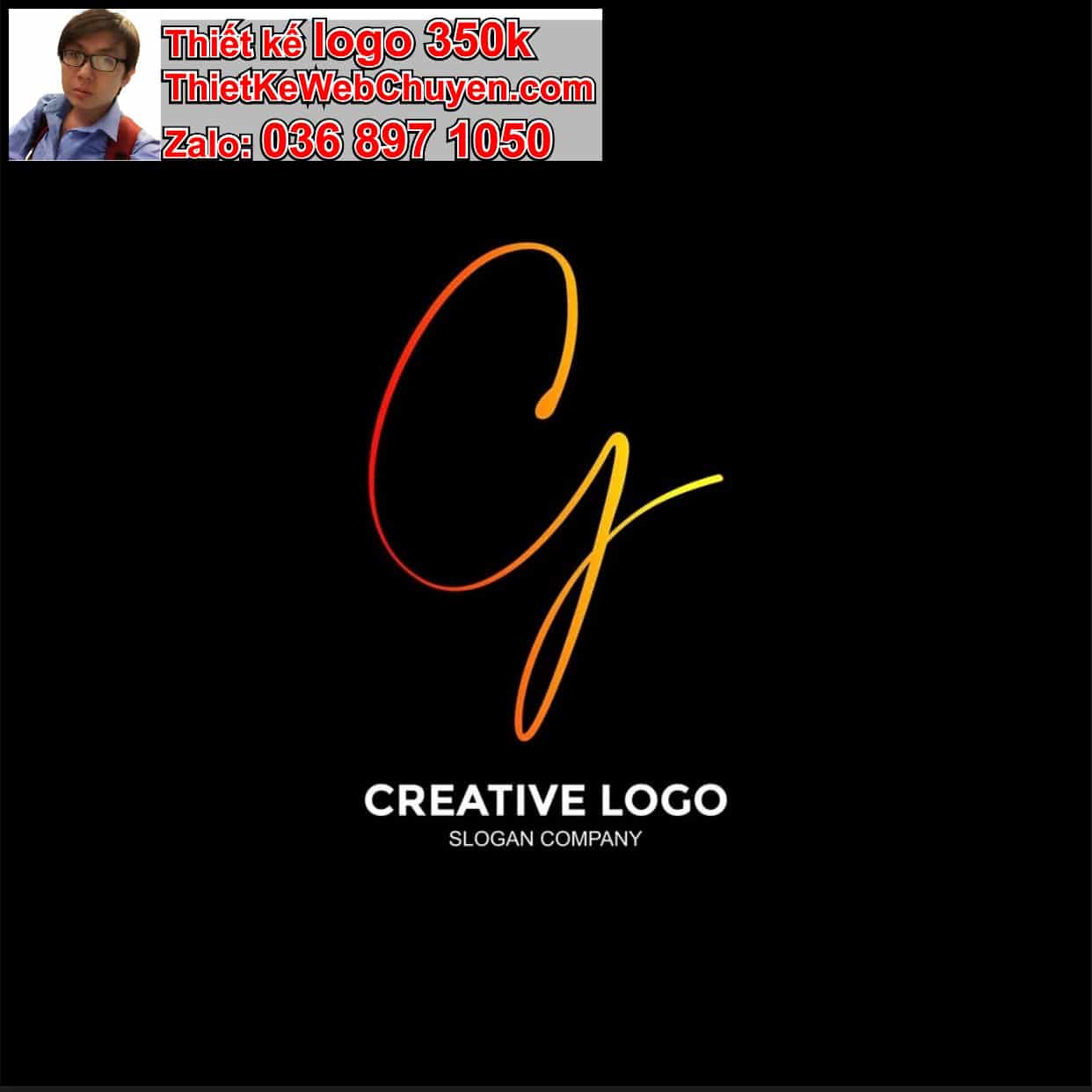 Thiết kế logo miễn phí chữ G cách điệu 