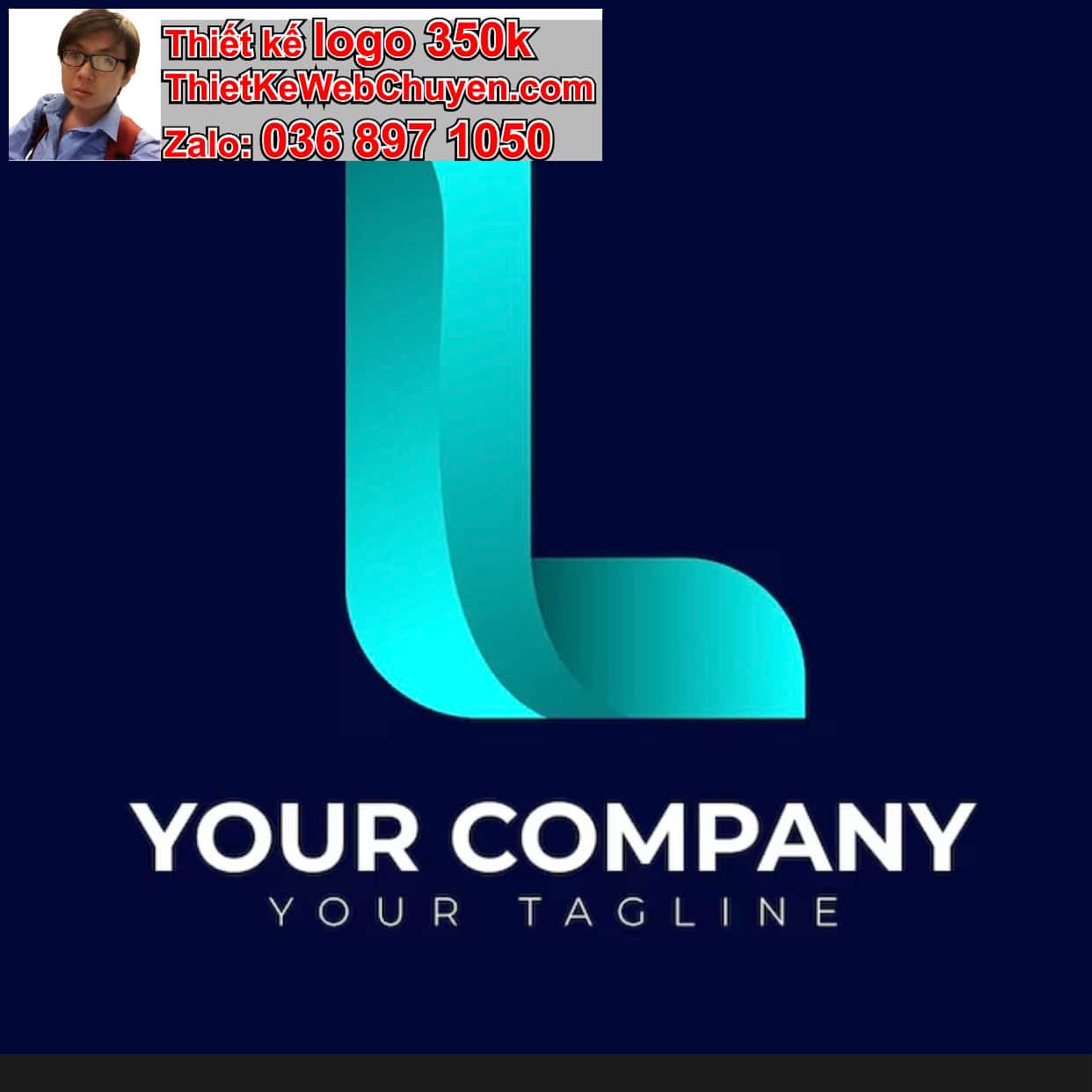 Thiết kế logo miễn phí chữ L cách điệu