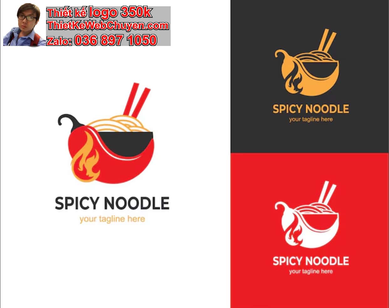 Thiết kế logo miễn phí mì cay