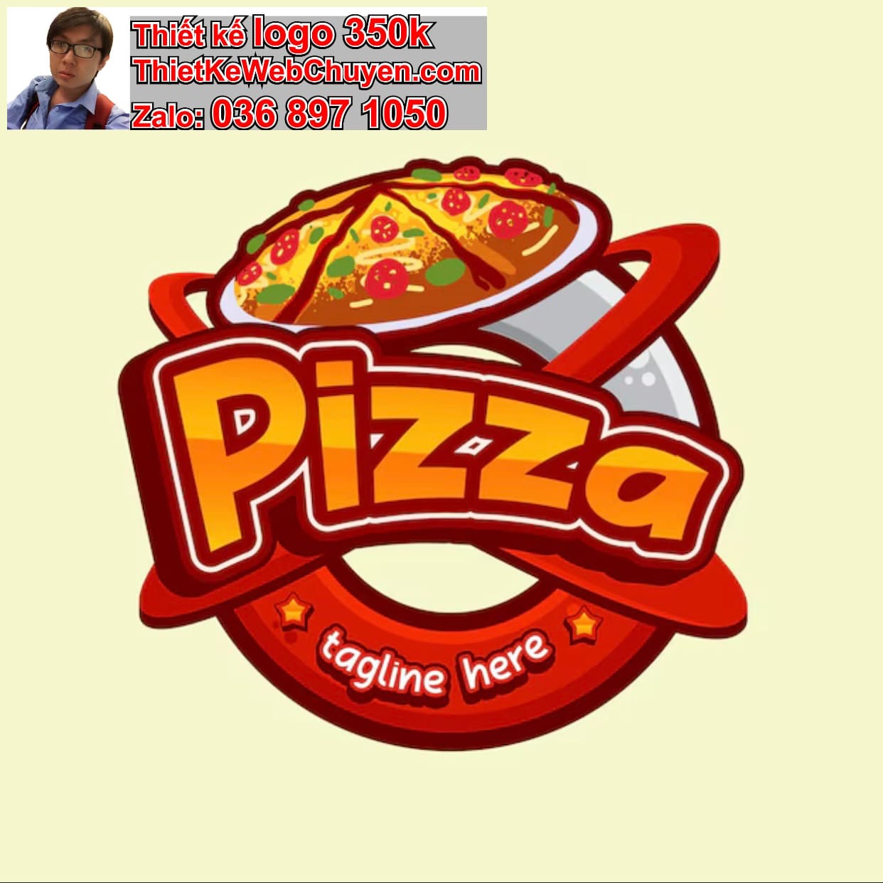 Thiết kế logo miễn phí pizza