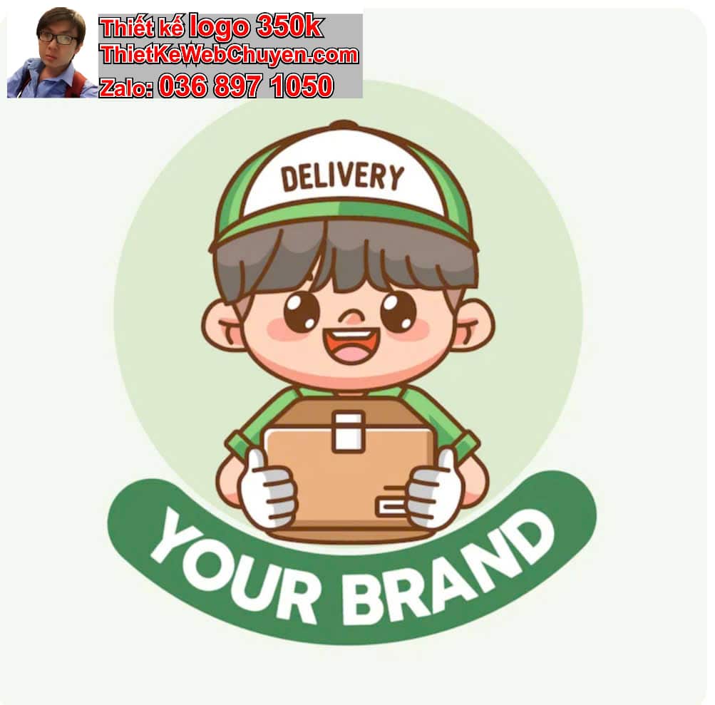 Thiết kế logo miễn phí shipper giao hàng nhanh