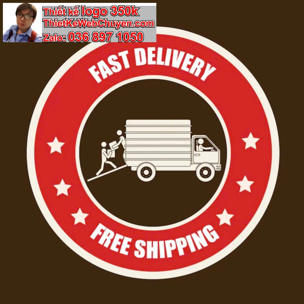 Thiết kế logo miễn phí shipper giao hàng nhanh