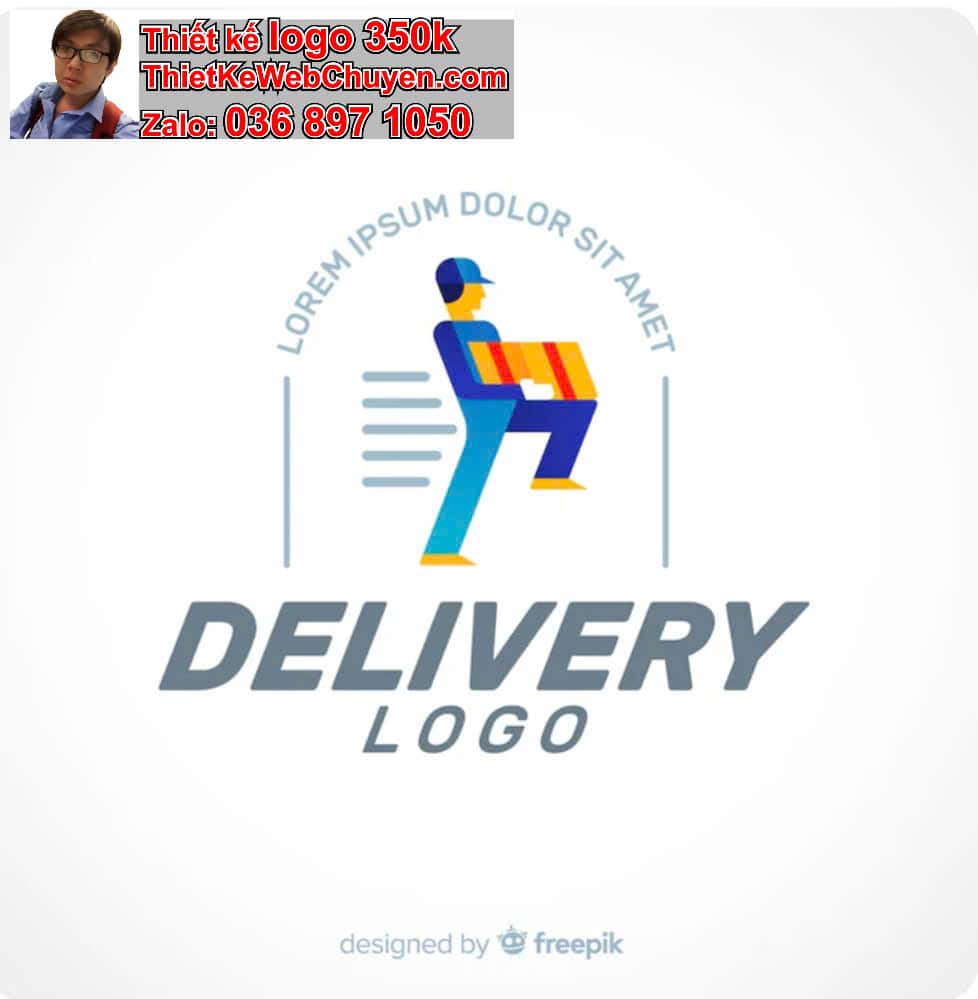 Thiết kế logo miễn phí shipper giao hàng nhanh