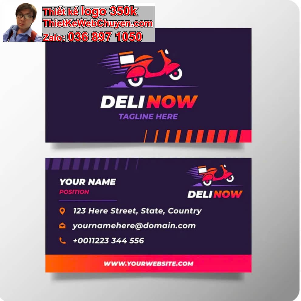 Thiết kế logo miễn phí shipper giao hàng nhanh