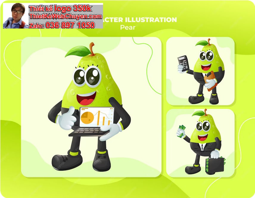 thiết kế mascot cho fanpage 
