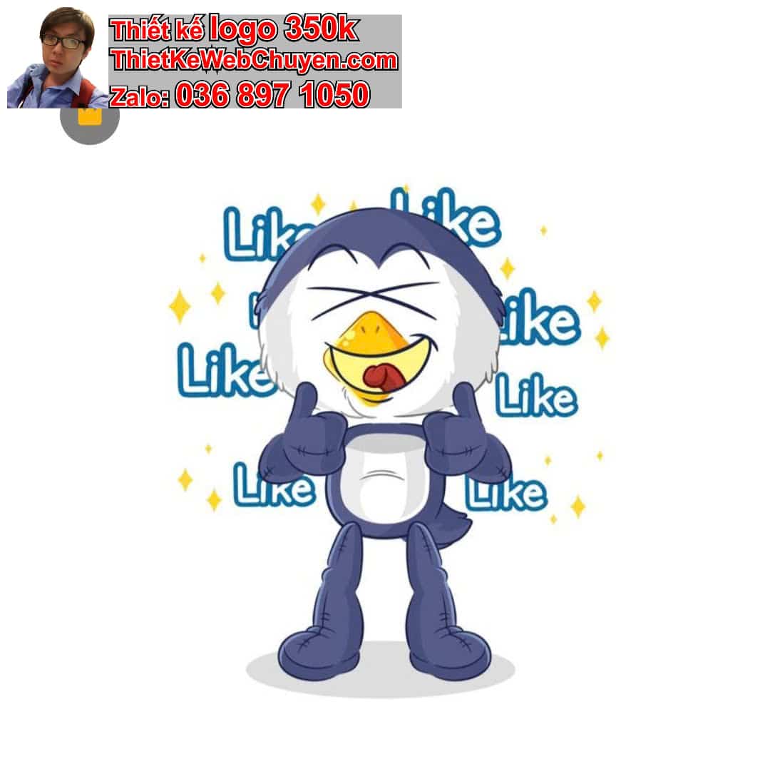 thiết kế mascot cho fanpage 