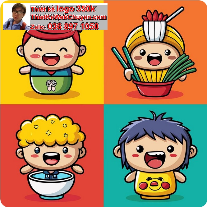 Thiết Kế Mascot Nhà Hàng
