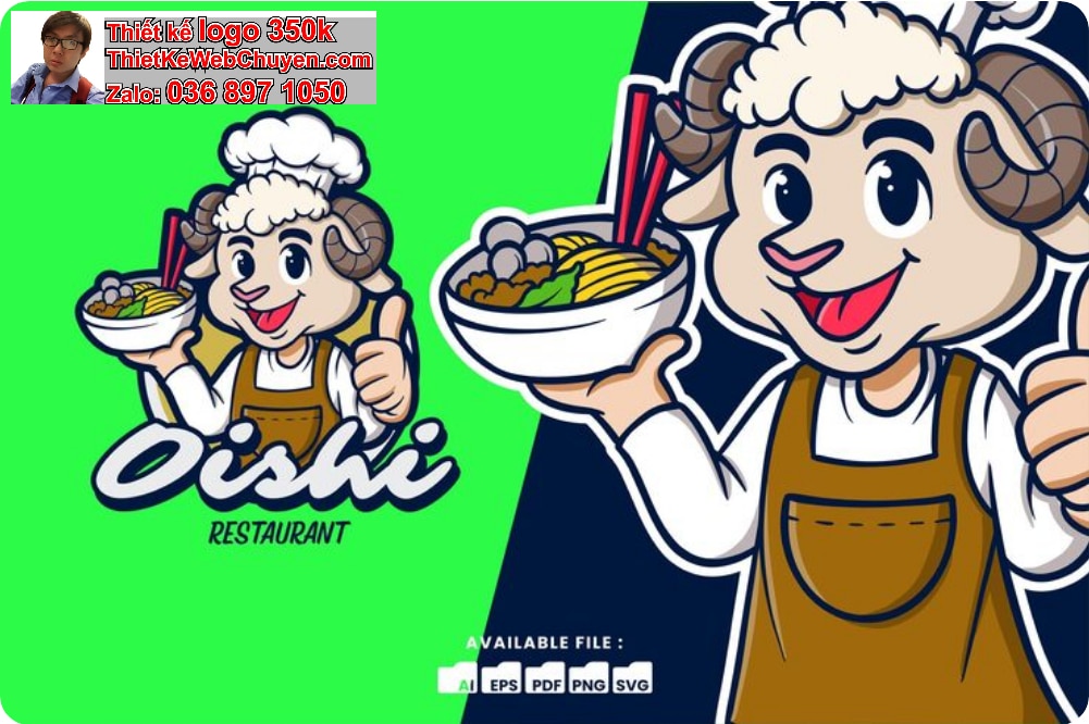 Thiết Kế Mascot Nhà Hàng