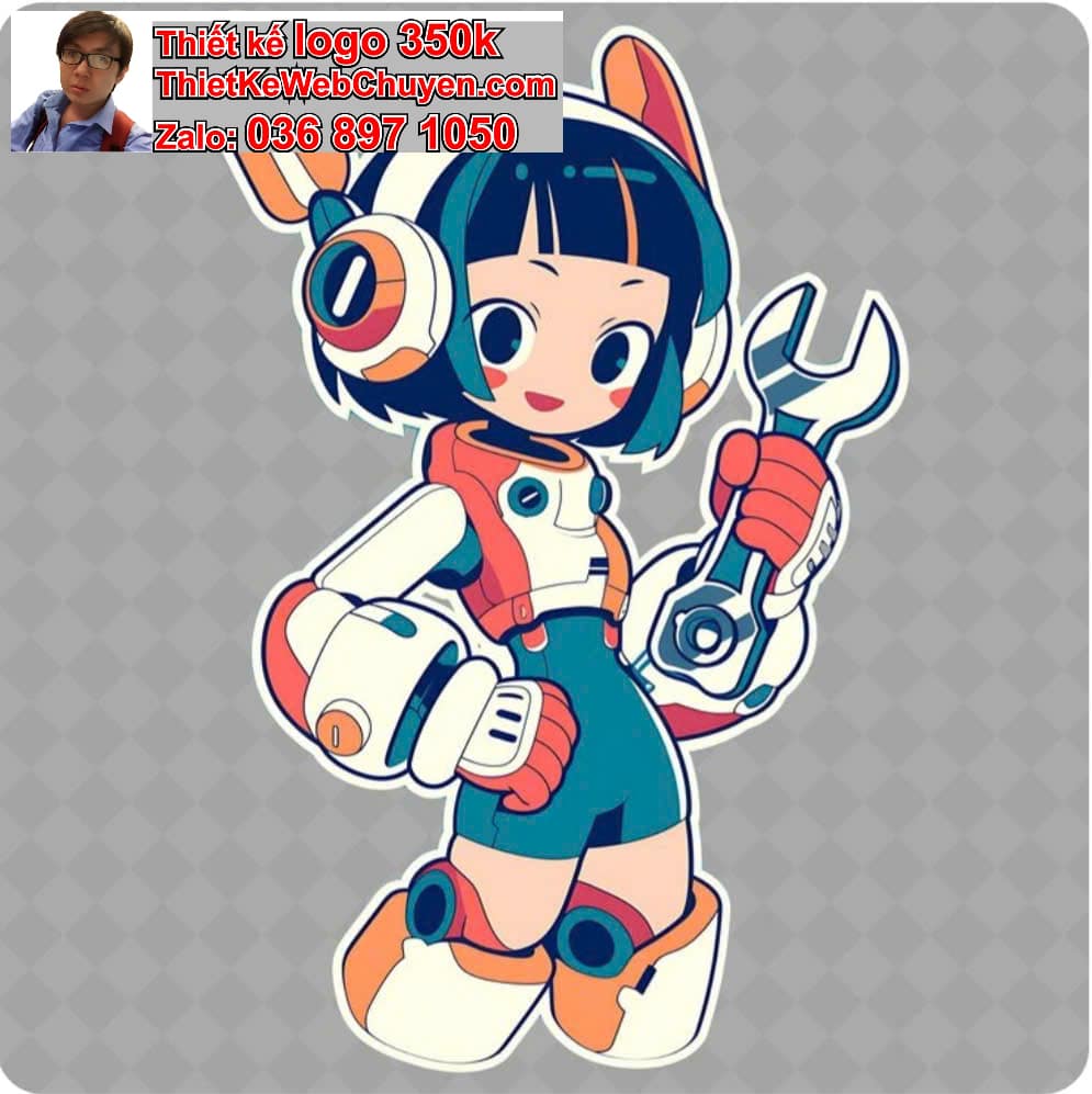 Thiết kế mascot phong cách manga