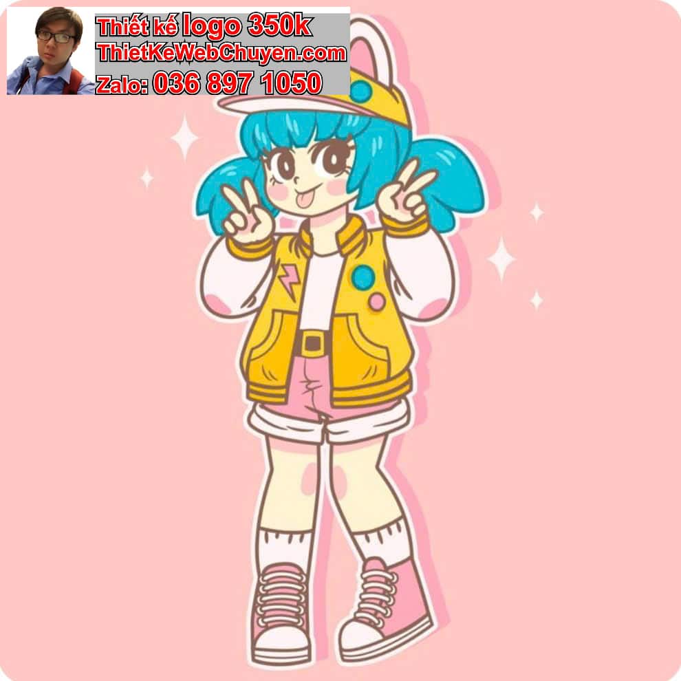 Thiết kế mascot phong cách manga