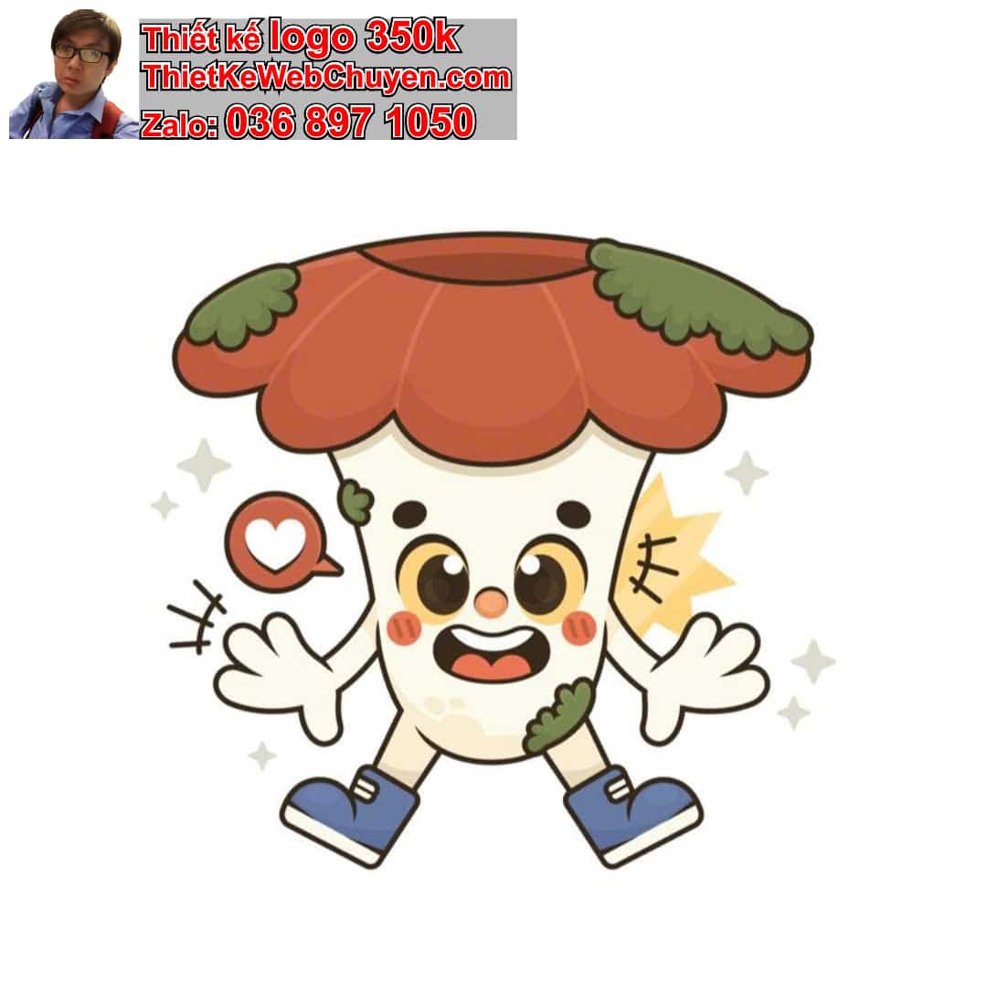 Thiết kế mascot tối giản