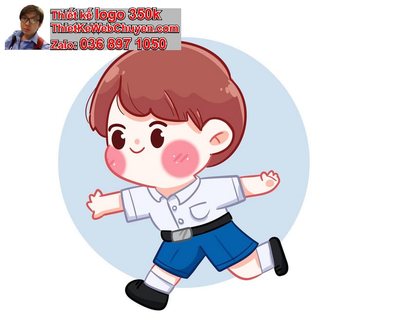 vẽ chibi in sticker dán mũ bảo hiểm