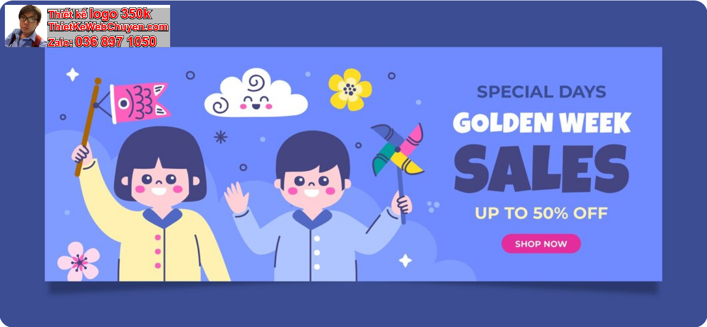vẽ chibi làm banner fanpage 