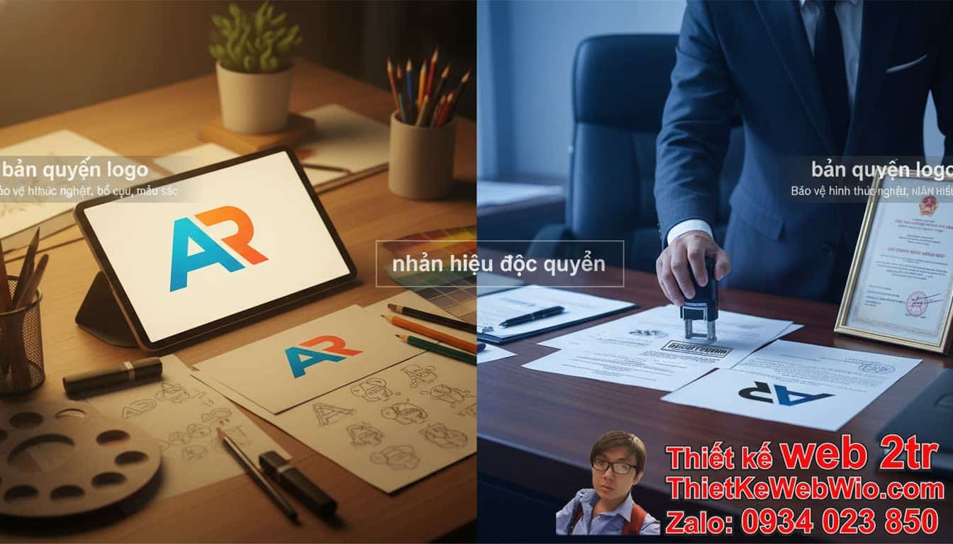 Bản quyền logo khác gì nhãn hiệu về bản chất pháp lý?
