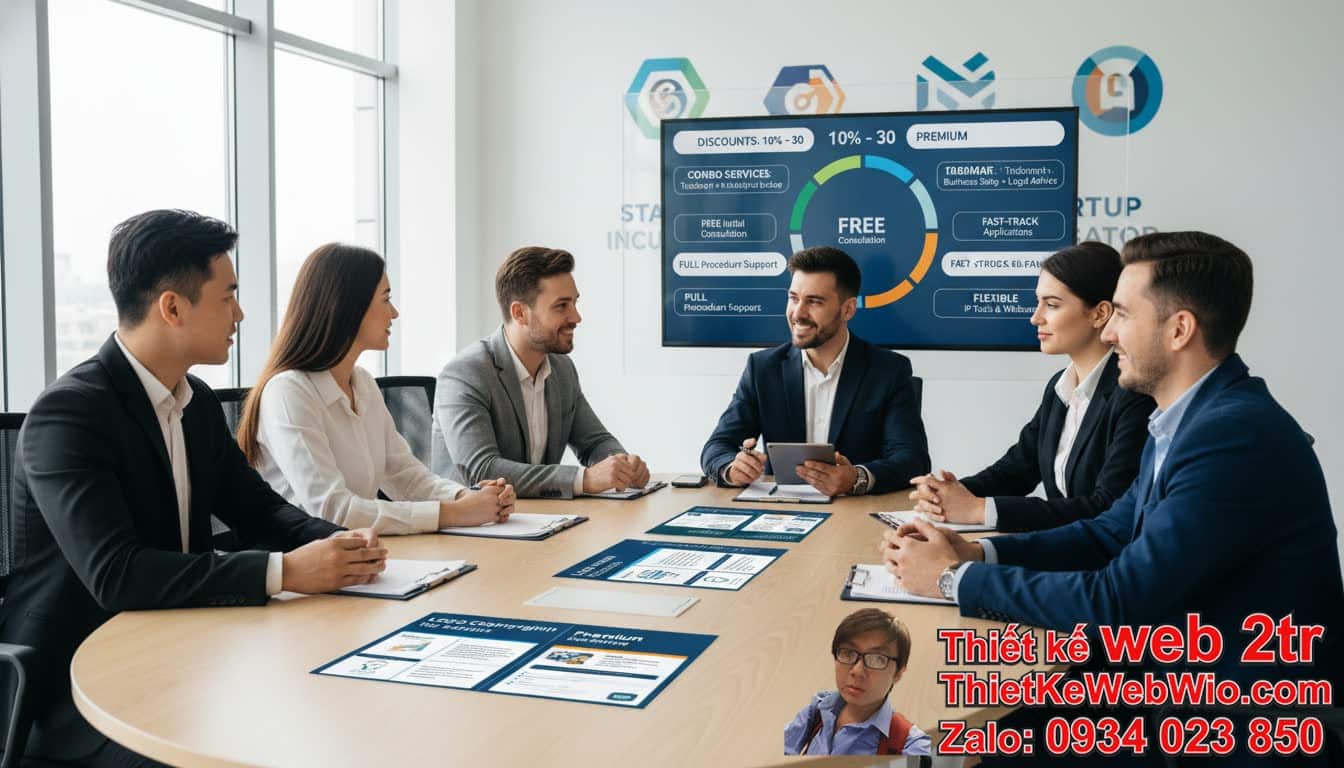 Các gói ưu đãi dịch vụ đăng ký bản quyền logo cho startup phổ biến là gì?