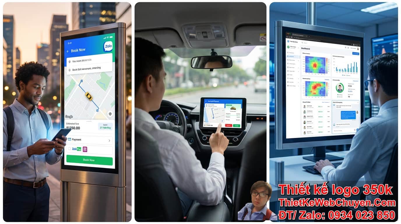 Các tính năng cốt lõi của một website thiết kế web taxi tích hợp đặt xe qua Zalo
OA chuyên nghiệp? Các tính năng cốt lõi của một website thiết kế web taxi tích hợp đặt xe qua Zalo
OA chuyên nghiệp?