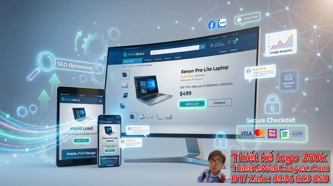 Các yếu tố cần cân nhắc khi thiết kế web bán máy tính giá rẻ là gì? Các yếu tố cần cân nhắc khi thiết kế web bán máy tính giá rẻ là gì?