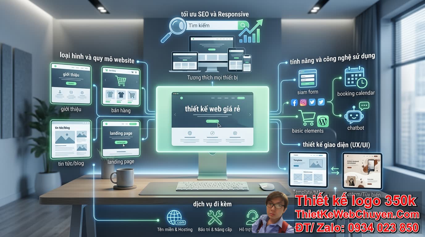 Các yếu tố nào ảnh hưởng đến chi phí thiết kế web giá rẻ?