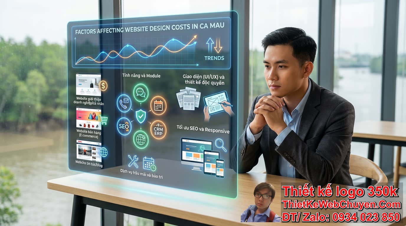 Các yếu tố nào ảnh hưởng đến giá thiết kế web tại Cà Mau giá rẻ? Các yếu tố nào ảnh hưởng đến giá thiết kế web tại Cà Mau giá rẻ?