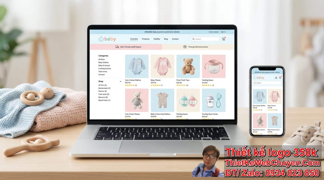 Các yếu tố quan trọng khi thiết kế web shop bán đồ mẹ và bé giá rẻ cần lưu ý? Các yếu tố quan trọng khi thiết kế web shop bán đồ mẹ và bé giá rẻ cần lưu ý?