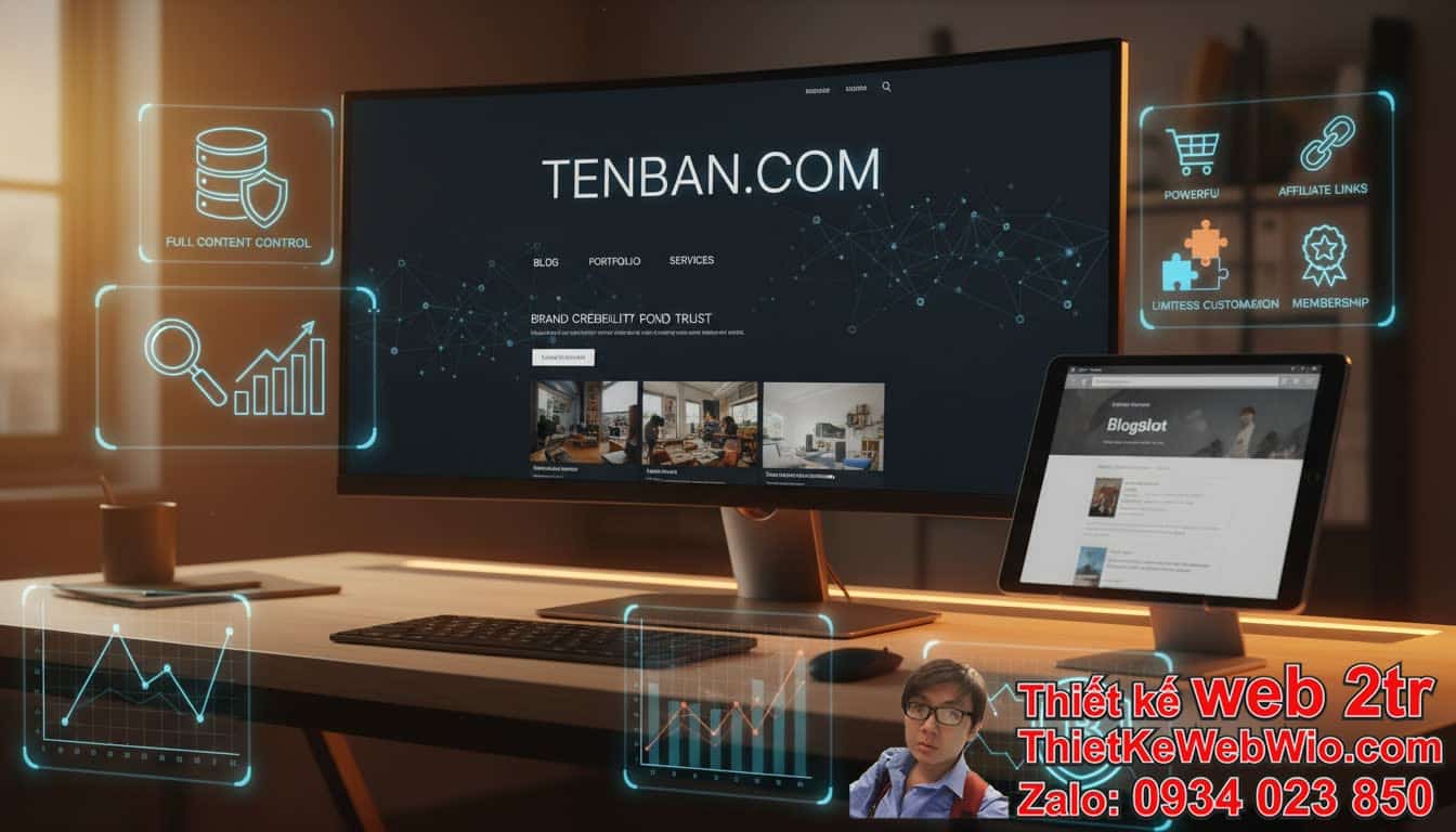 Chuyển từ web Blogspot sang web riêng giá rẻ có những lợi ích gì?
