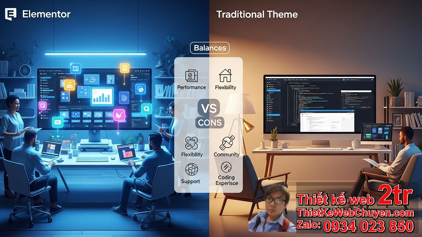 I. Nên chọn theme Elementor hay theme thường? Phân tích ưu nhược điểm I. Nên chọn theme Elementor hay theme thường? Phân tích ưu nhược điểm