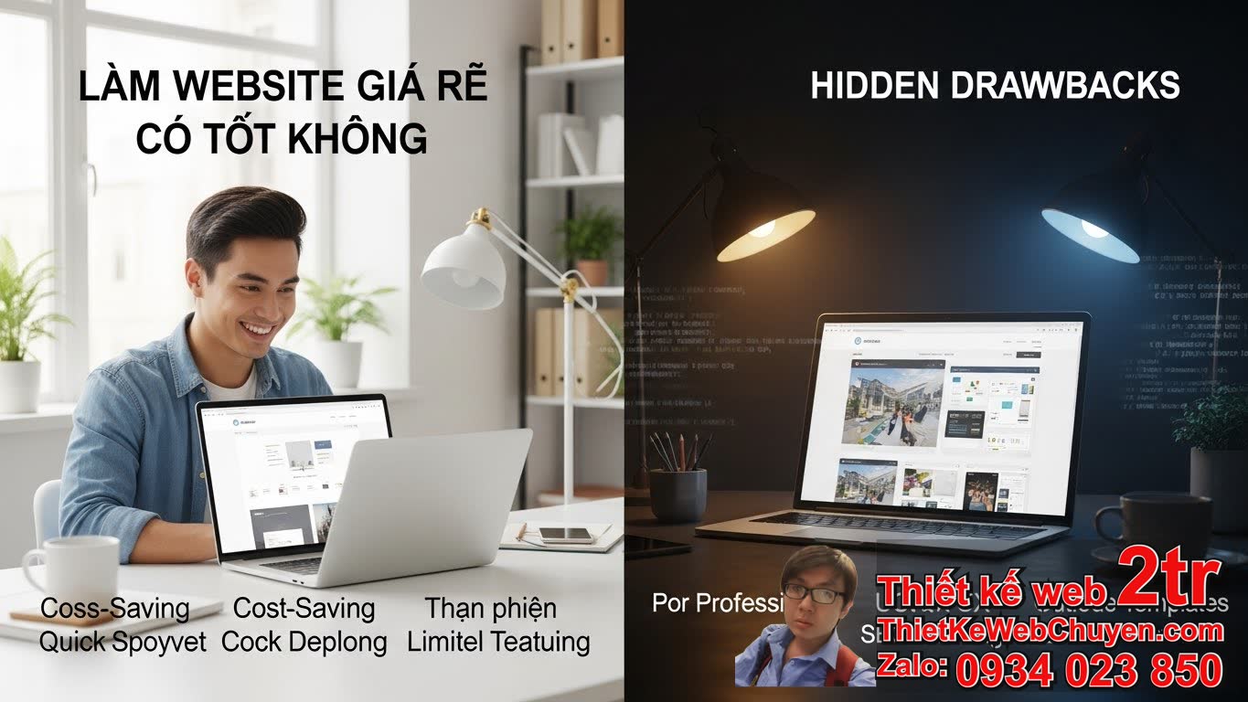 Làm website giá rẻ có tốt không? Phân Tích Thực Tế Làm website giá rẻ có tốt không? Phân Tích Thực Tế