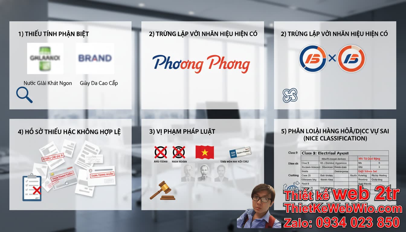 Lý do bị từ chối đăng ký bản quyền thương hiệu là gì? Lý do bị từ chối đăng ký bản quyền thương hiệu là gì?