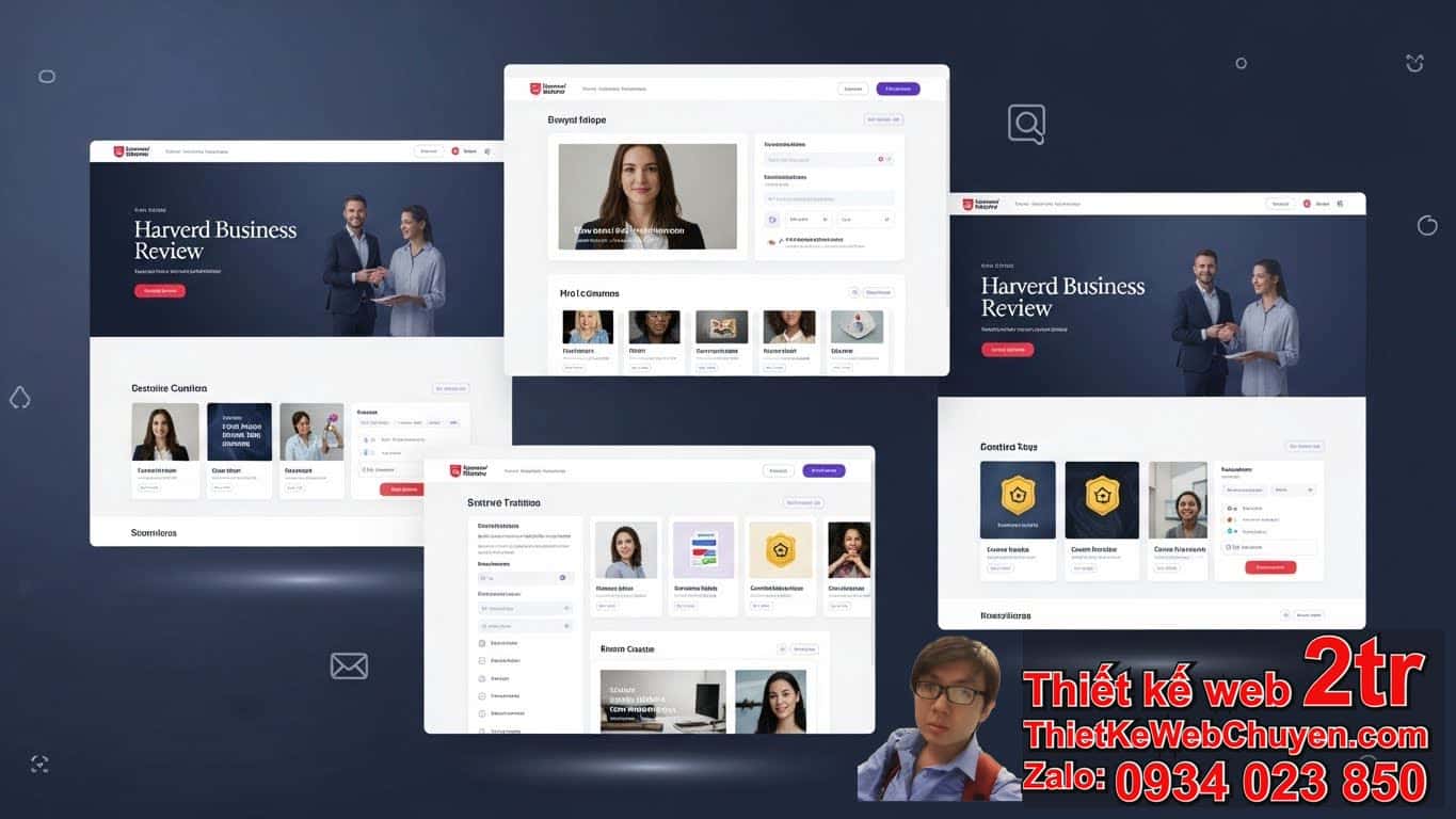Mẫu Web Đẹp Đào Tạo Giống Trường Doanh Nhân HBR Cần Những Yếu Tố Nào?