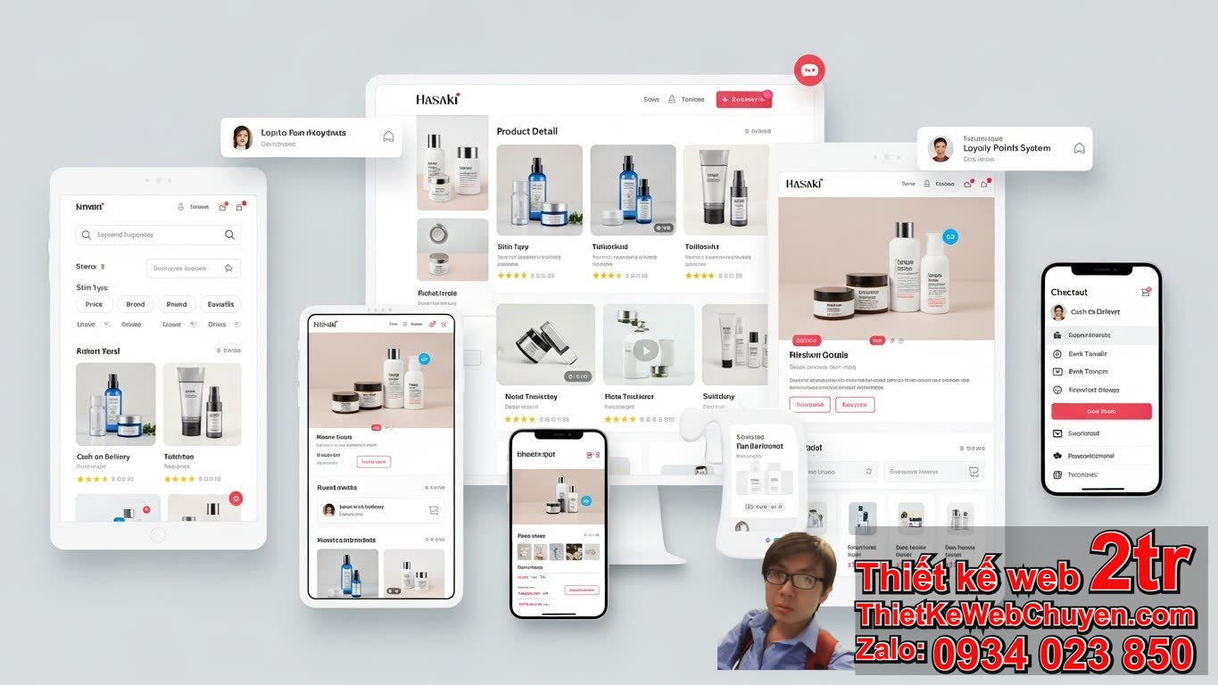 Mẫu Web Đẹp Giống Hasaki có những đặc điểm gì nổi bật? Mẫu Web Đẹp Giống Hasaki có những đặc điểm gì nổi bật?