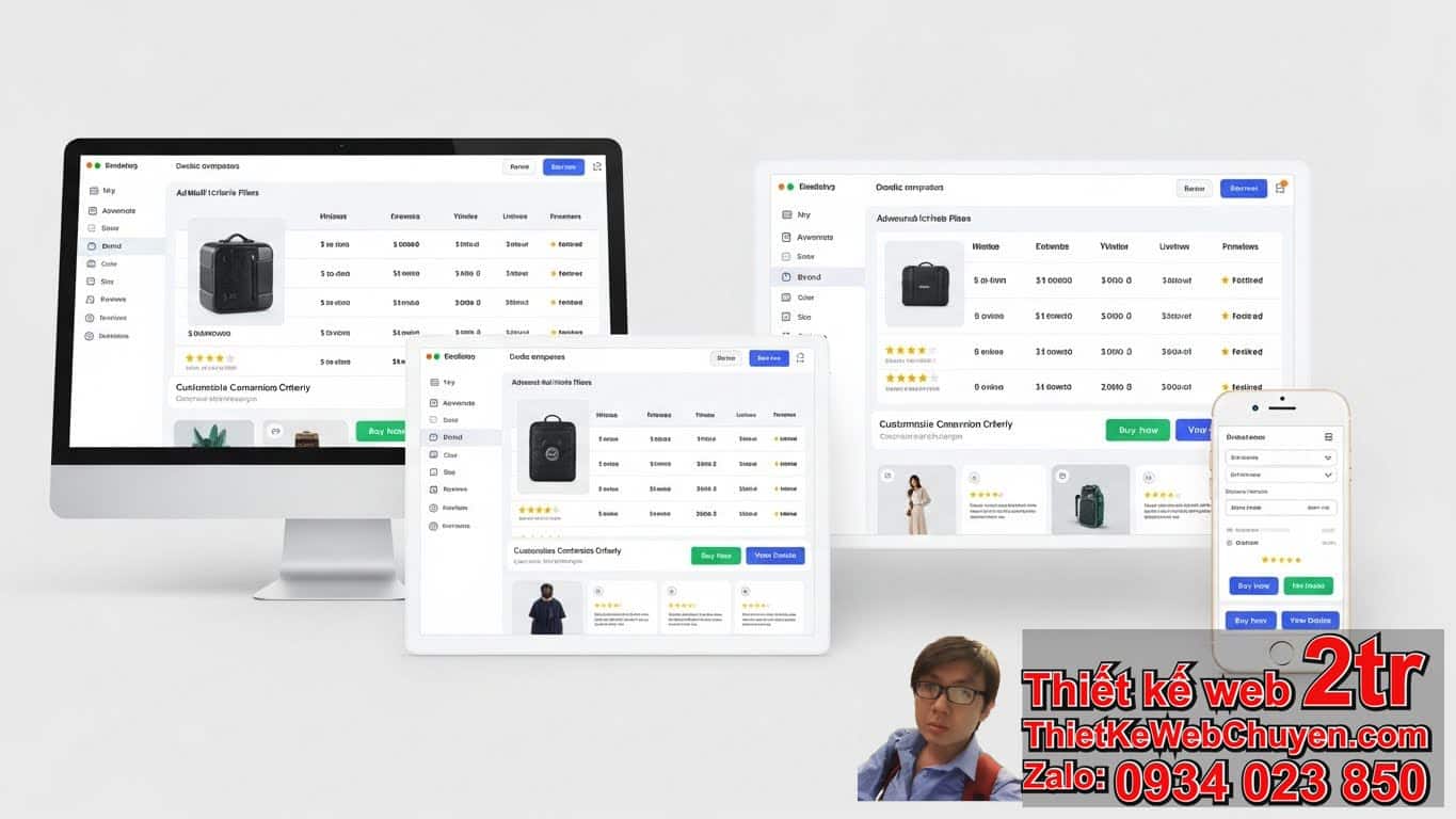 Mẫu website có so sánh sản phẩm là gì và tại sao lại quan trọng? Mẫu website có so sánh sản phẩm là gì và tại sao lại quan trọng?