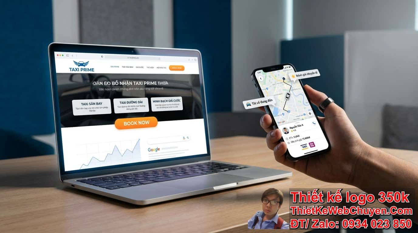 Nên thiết kế web taxi hay chỉ dùng app đặt xe để tối ưu hiệu quả kinh doanh?