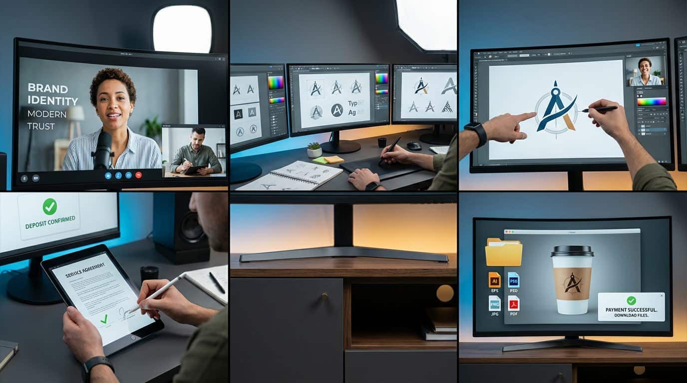 Quy trình làm việc với dịch vụ online thiết kế logo uy tín như thế nào? Quy trình làm việc với dịch vụ online thiết kế logo uy tín như thế nào?