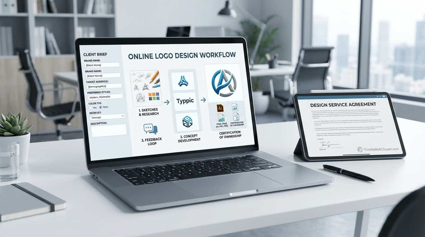 Quy trình thiết kế logo online có hợp đồng tại ThietKeWebChuyen.com Quy trình thiết kế logo online có hợp đồng tại ThietKeWebChuyen.com