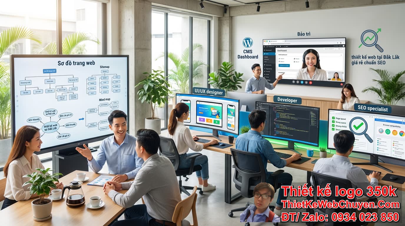 Quy trình thiết kế web tại Đắk Lắk giá rẻ chuẩn SEO gồm những bước nào? Quy trình thiết kế web tại Đắk Lắk giá rẻ chuẩn SEO gồm những bước nào?