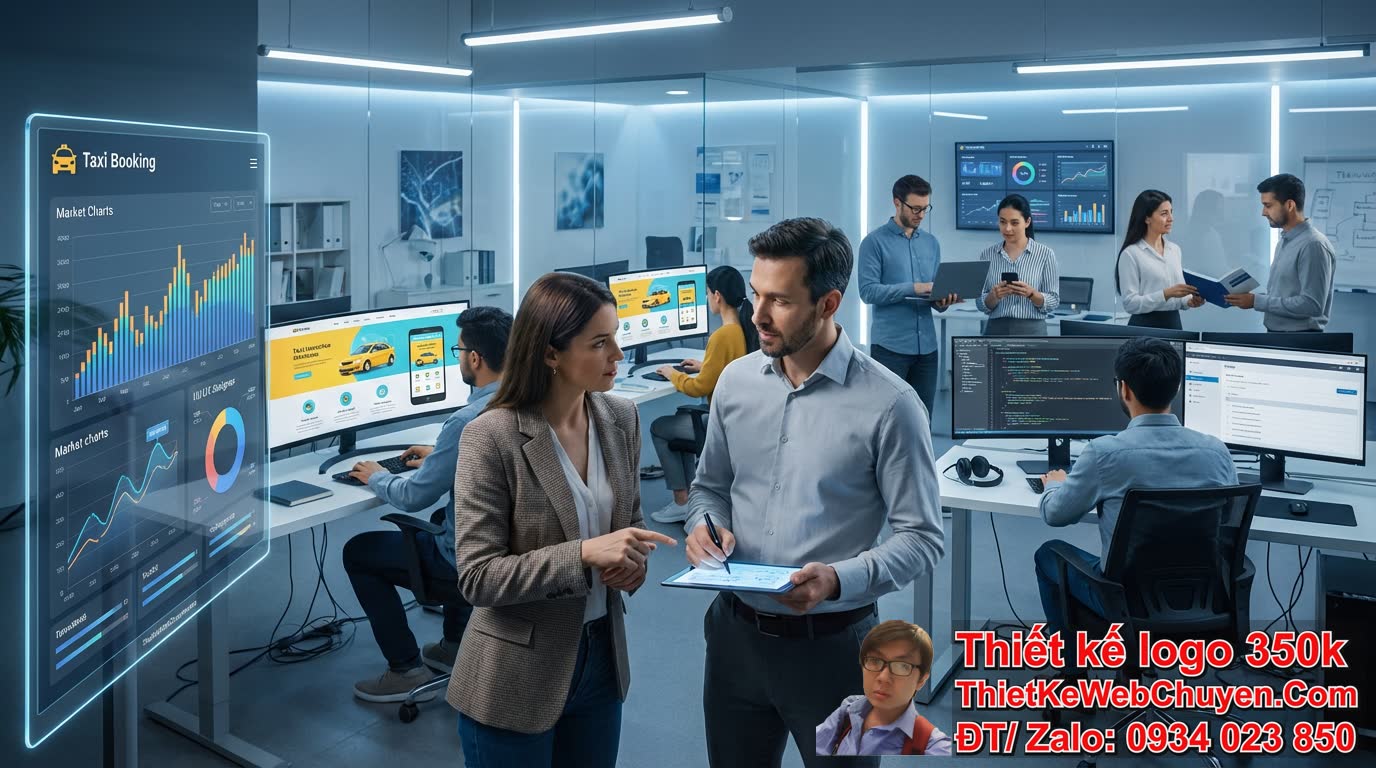 Quy trình thiết kế website taxi tại ThietKeWebChuyen.com diễn ra như thế nào?